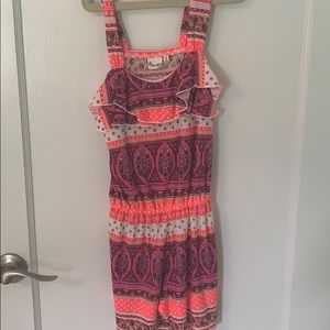 Girls Romper with ruffle